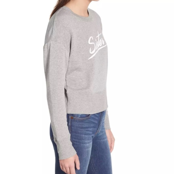 Mile (s) By Madewell Cropped Pullover Sweatshirt - Picture 2 of 10